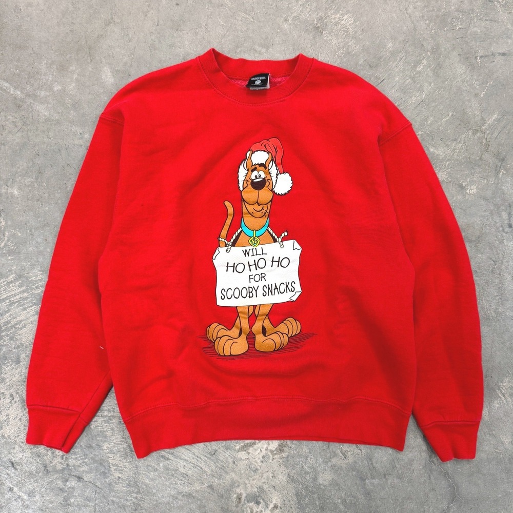 Vintage 90's Scooby Doo Warner Brothers Cartoon Network Christmas - Large
